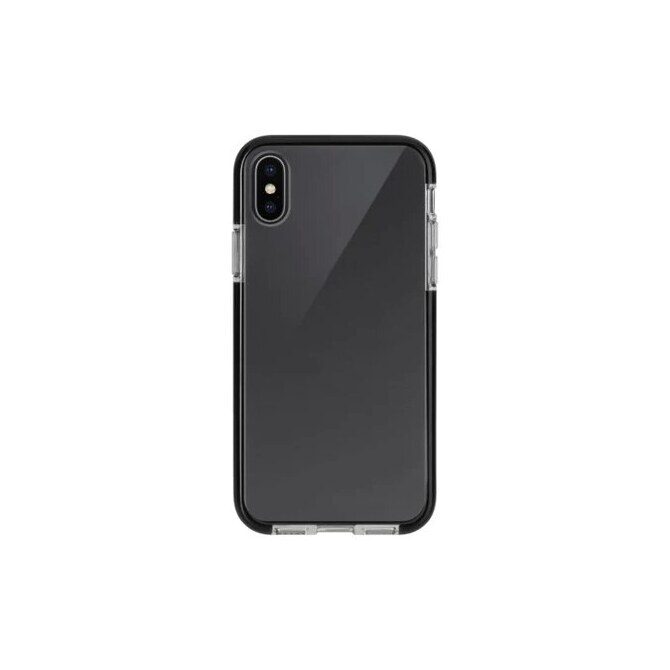 XQISIT MITICO BUMPER Hülle iPhone XS Max transparent/schwarz