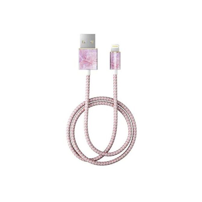 iDeal of Sweden Ladekabel USB-A auf Lightning 1m PILION PINK MARBLE