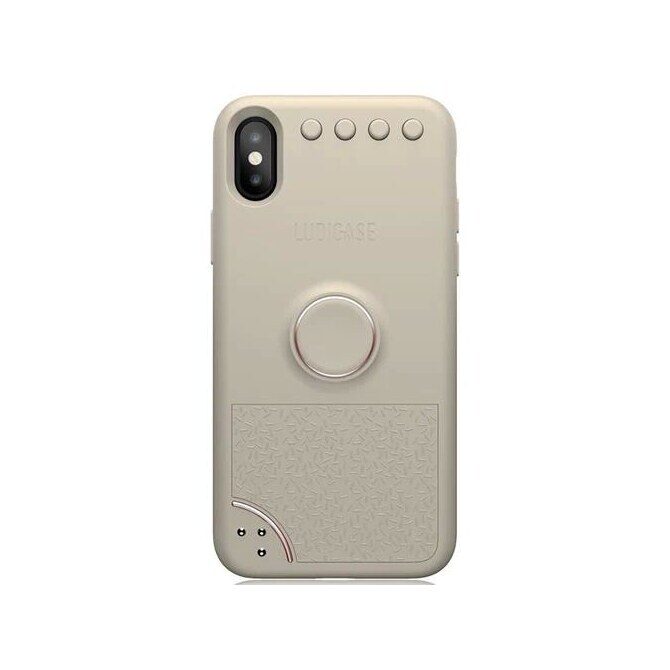 LUDICASE Anti-Stress Hülle iPhone X / XS beige