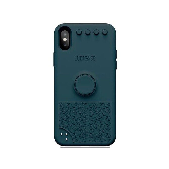 LUDICASE Anti-Stress Hülle iPhone X / XS blaugrün