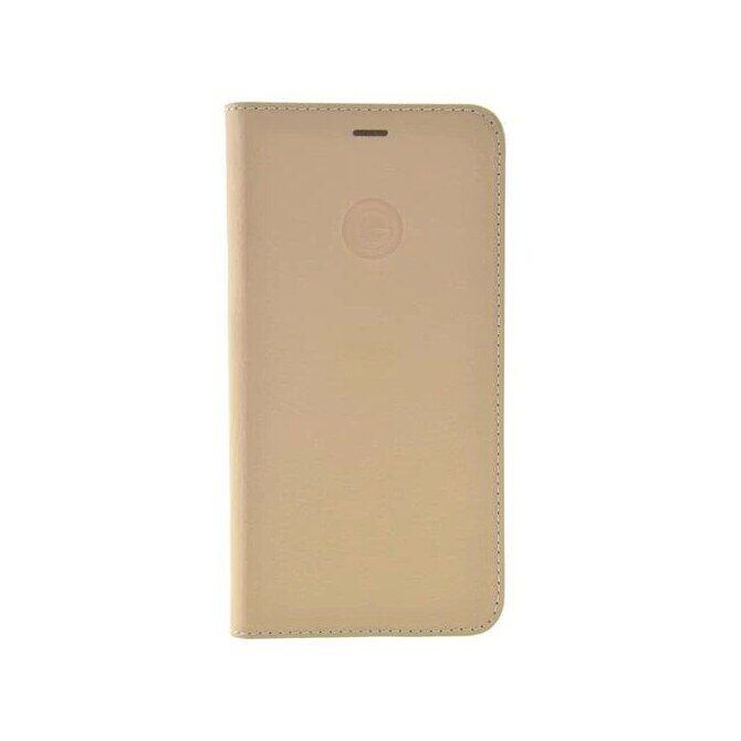 MiKE GALELi MARC Book Case Echtleder Hülle iPhone X / XS beige