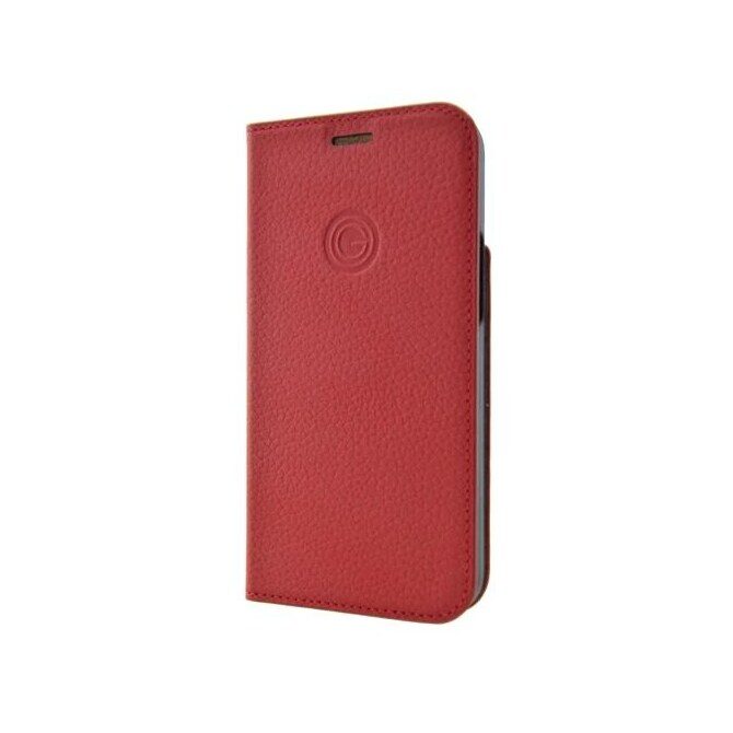 MiKE GALELi MARC Book Case Echtleder Hülle iPhone 12 mini rot