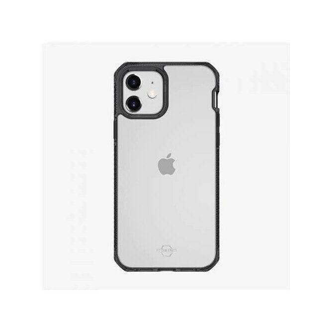 ITSKINS HYBRID CLEAR Hülle iPhone 12 mini transparent/grau