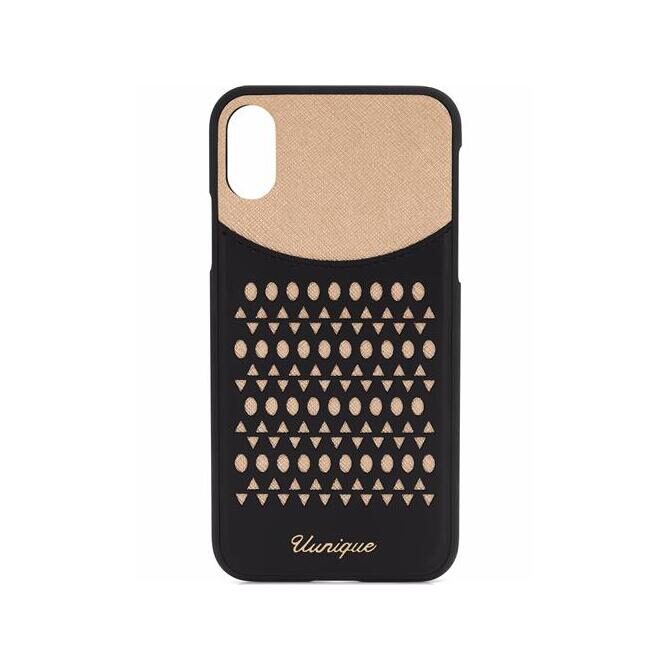 UNIQUE Lazer Hülle iPhone X / XS schwarz-beige