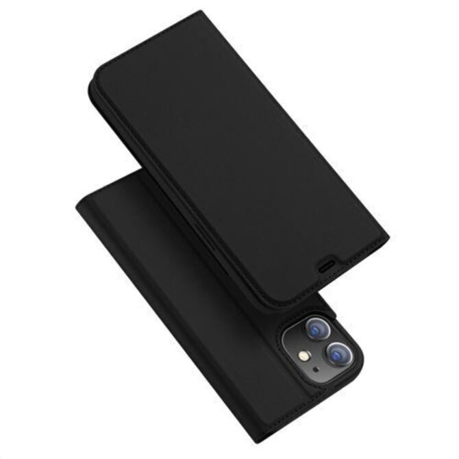 Dux Ducis Skin Pro Holster Flip Cover für iPhone 12 / 12 Pro schwarz