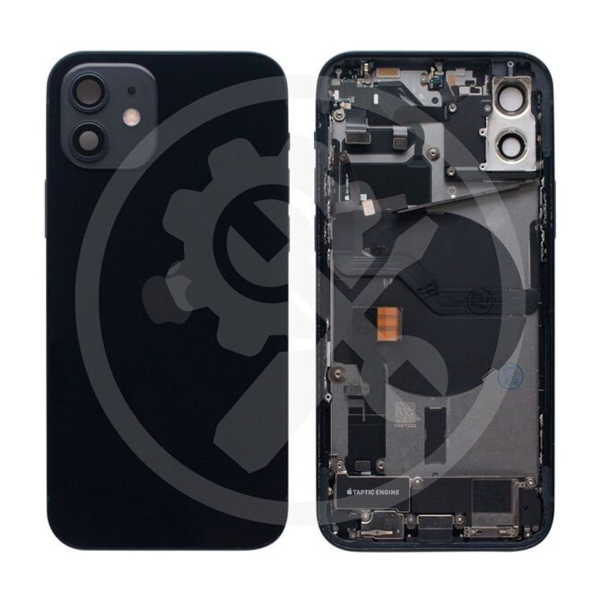 iPhone 12 Backcover/Gehäuse (OEM) schwarz