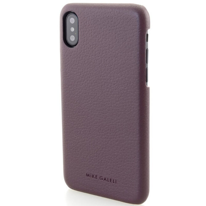 MiKE GALELi LENNY Echtleder Hülle iPhone XS Max bordeaux