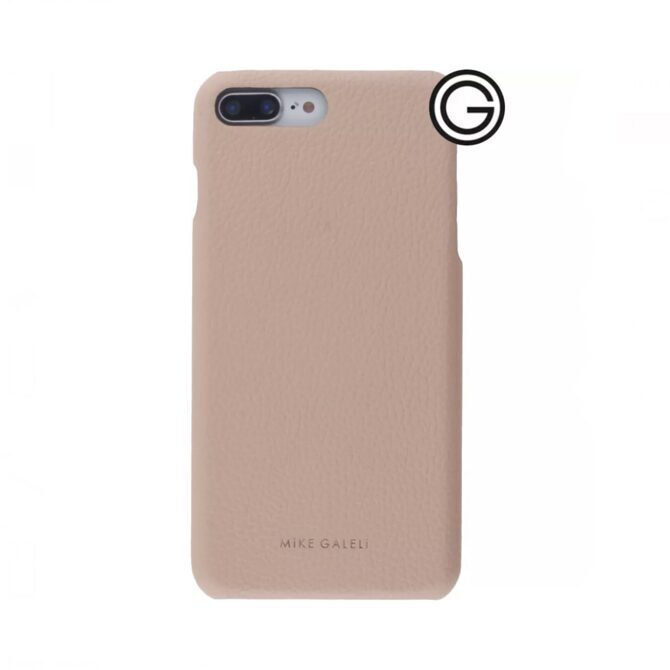 MiKE GALELi LENNY Echtleder Hülle iPhone 7 Plus / 8 Plus beige