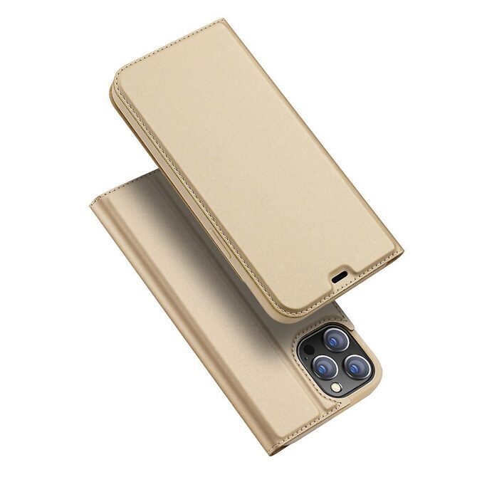 Dux Ducis Skin Flip Cover Hülle iPhone 12 Pro Max gold