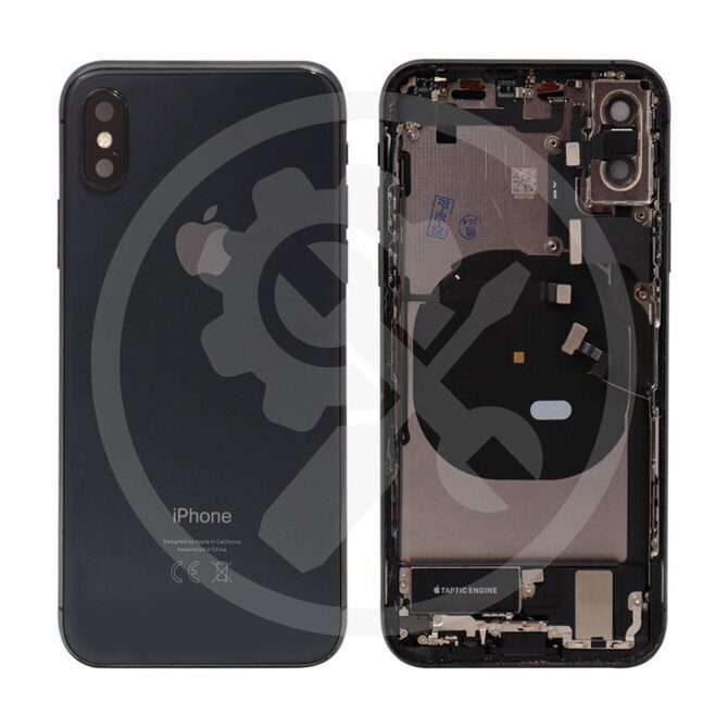 iPhone XS Backcover/Gehäuse (OEM) schwarz