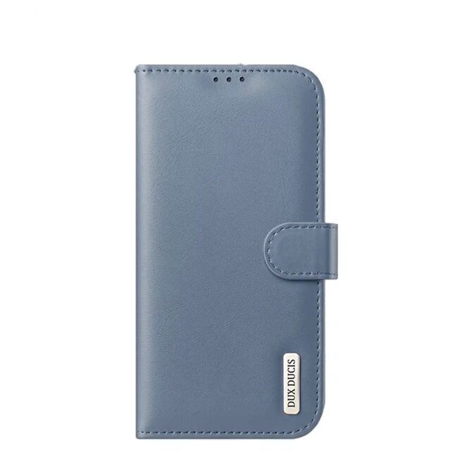 Dux Ducis Hivo Flip Cover Echtleder Hülle iPhone 11 Pro Max blau