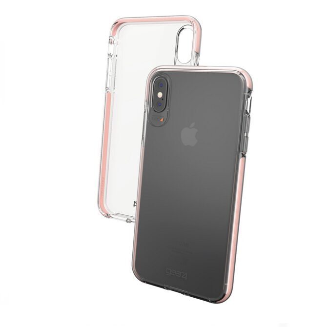 GEAR4 Piccadilly Hülle iPhone XS Max transparent/rosa