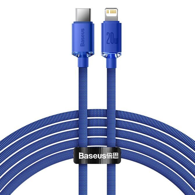 Baseus Ladekabel 20W USB-C auf Lightning 2m blau