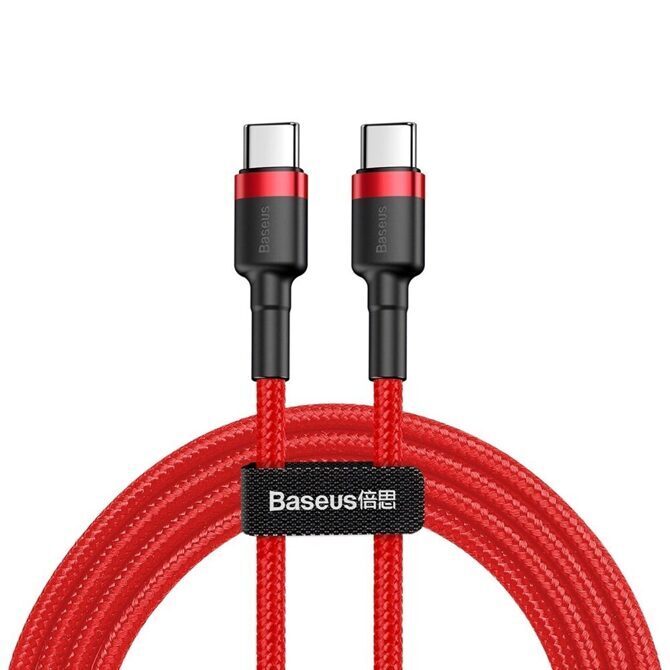 Baseus Cafule Ladekabel 60W USB-C auf USB-C 2m rot