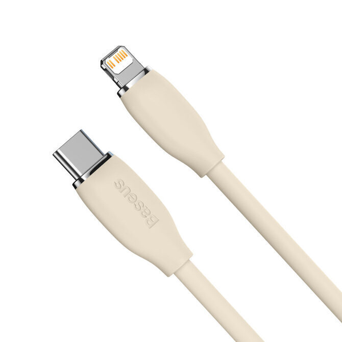 Baseus Jelly Liquid Silica Ladekabel 20W USB-C auf Lightning 2m hellrosa