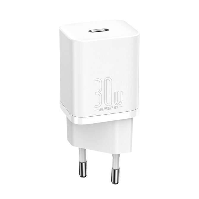 Baseus USB-C Super Power Adapter 30W weiss