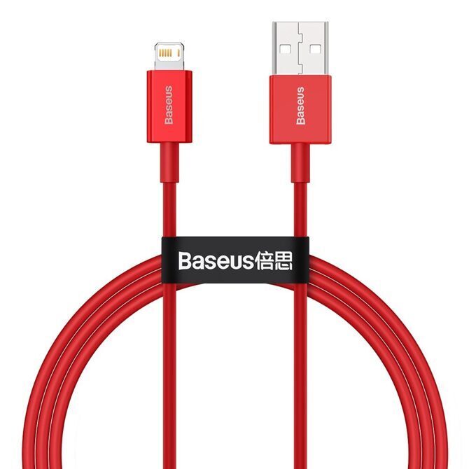 Baseus Superior Ladekabel USB-A auf Lightning 1m rot