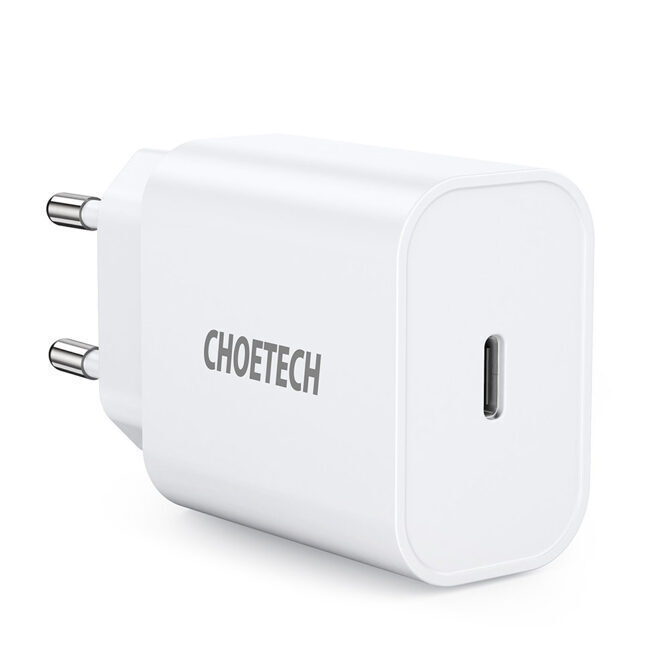 Choetech 20W Fast Charger USB-C Adapter weiss