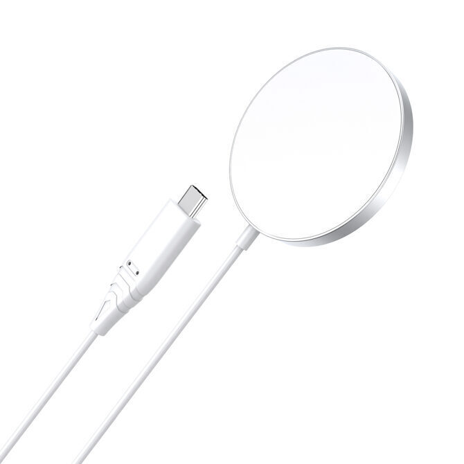 Choetech Ladegerät (MagSafe) 15W mit USB-C Kabel weiss