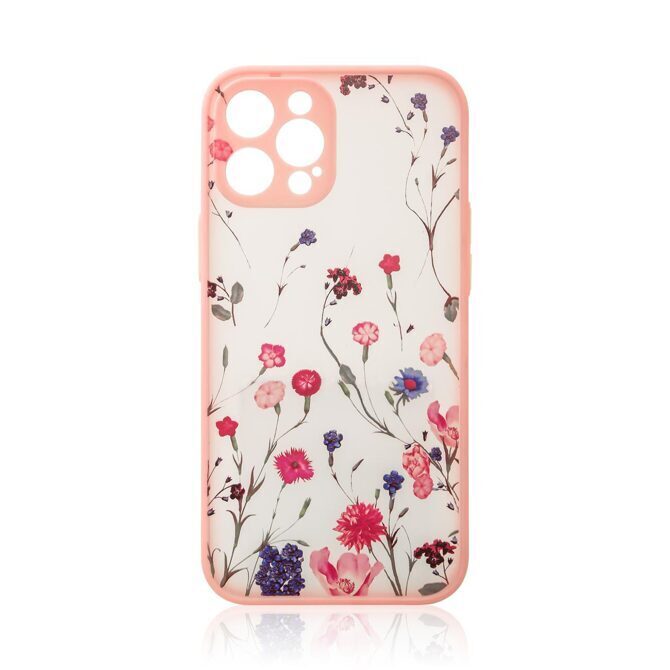 Blumen Design Hülle iPhone 13 Pro Max rosa