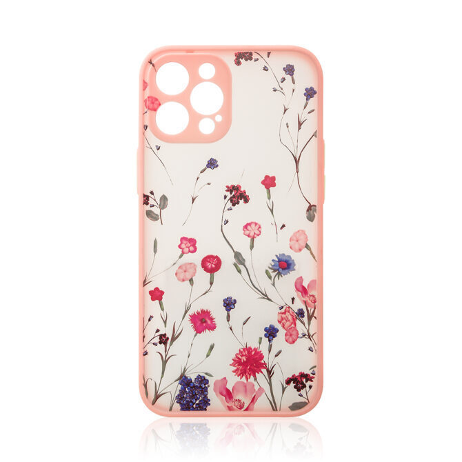 Blumen Design Hülle iPhone 13 rosa