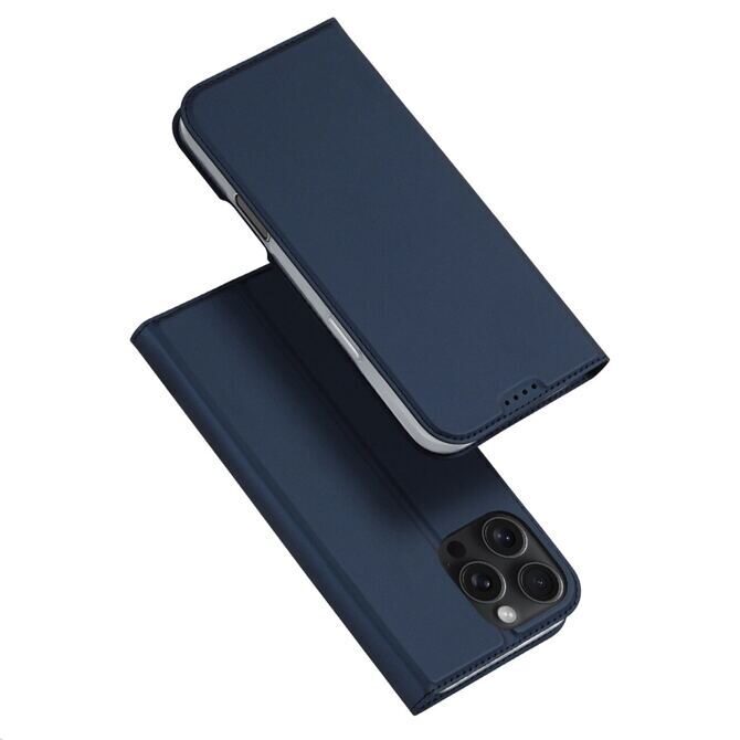 Dux Ducis Skin Pro Book Hülle iPhone 16 Pro Max blau