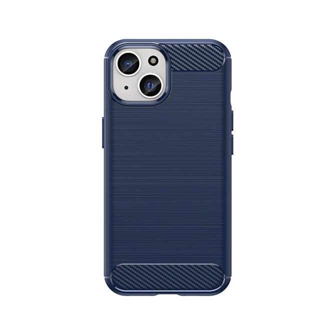 Flexible Carbonlook Case Hülle iPhone 15 Plus blau