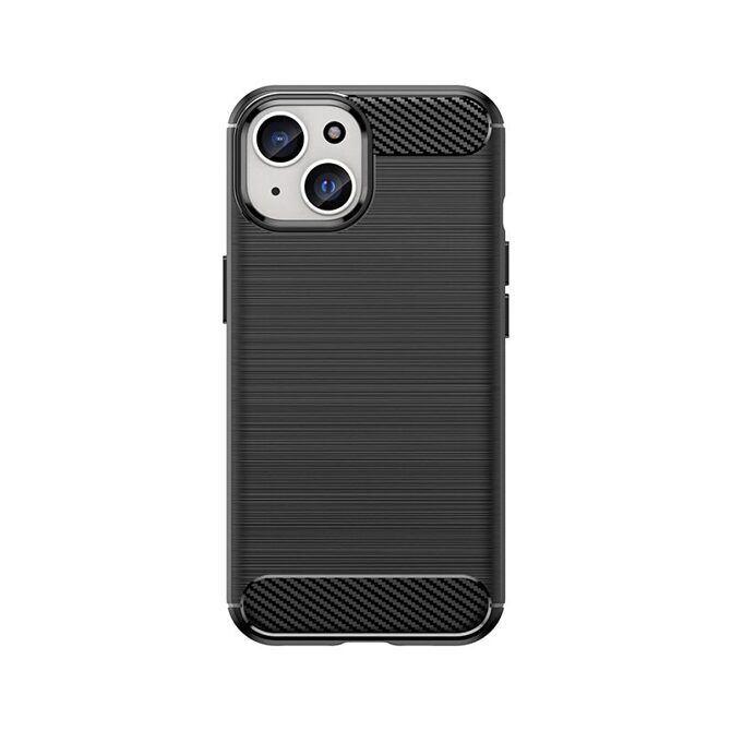 Flexible Carbonlook Case Hülle iPhone 15 Plus schwarz