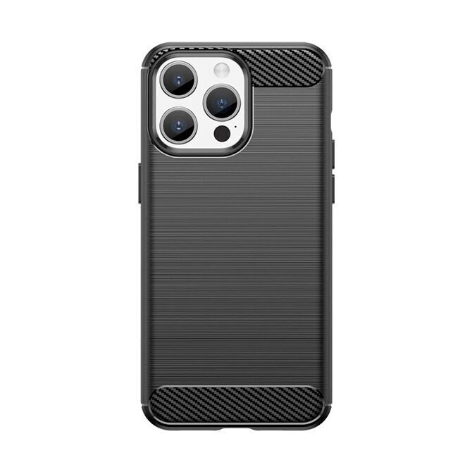 Flexible Carbonlook Case Hülle iPhone 15 Pro Max schwarz