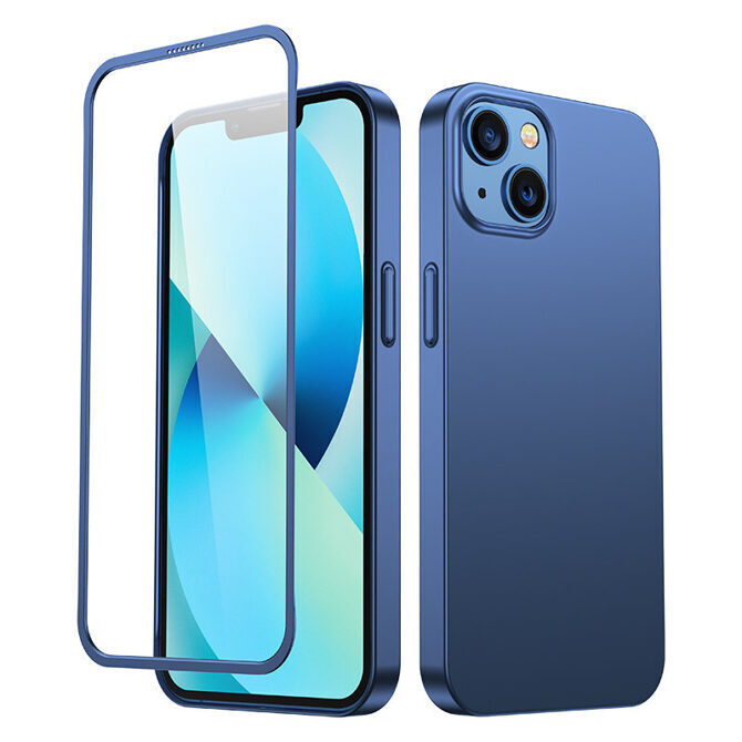 Joyroom 360° Grad Hülle iPhone 13 blau