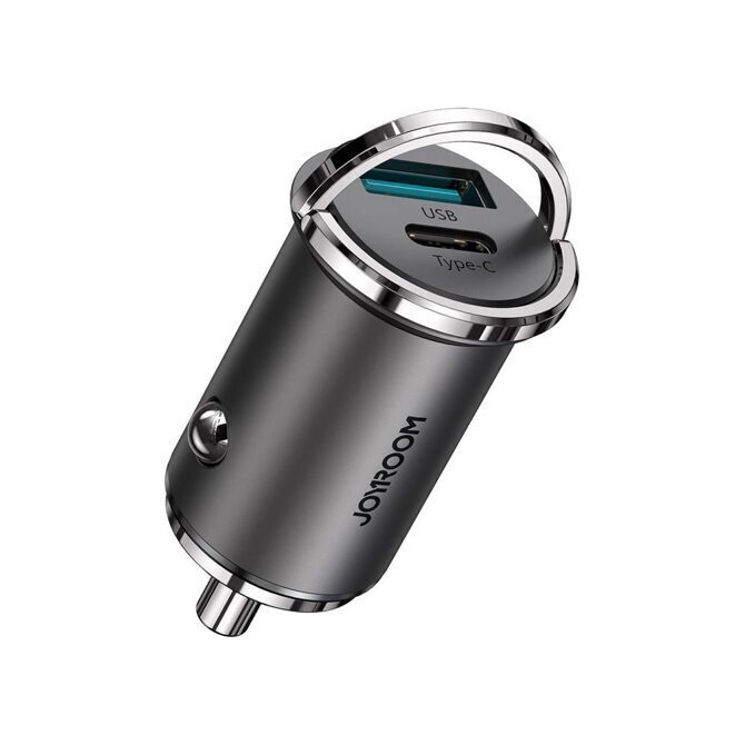 Joyroom Mini Autoladegerät 45W Power USB-C / USB-A schwarz