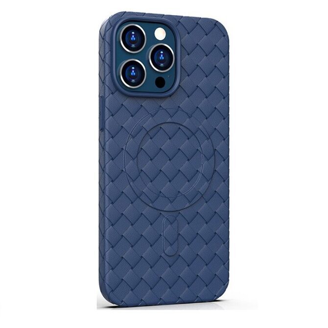 MagSafe Woven Hülle iPhone 15 Pro Max blau