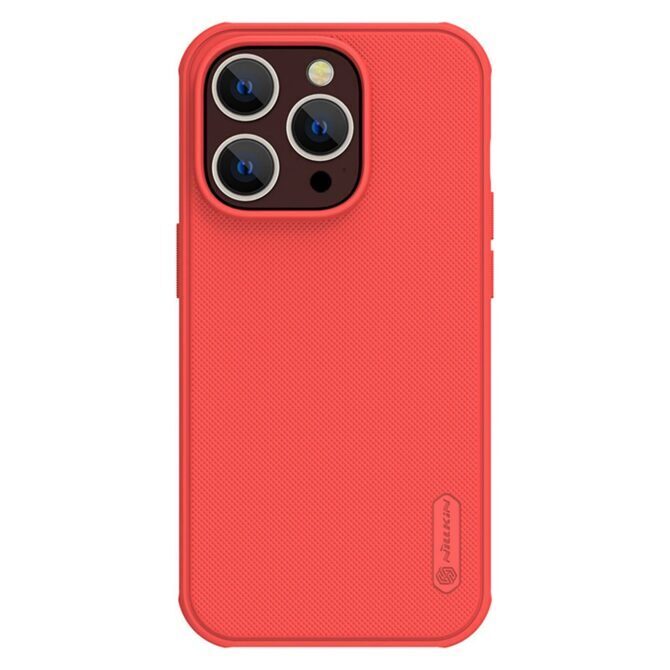 Nillkin Super Frosted Shield Pro Hülle iPhone 14 Pro rot