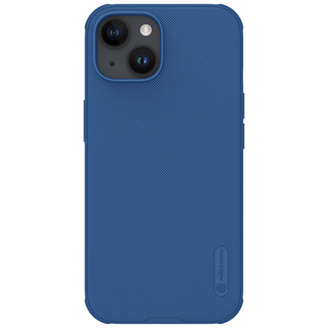 Nillkin Super Frosted Shield Pro Hülle iPhone 15 Plus blau