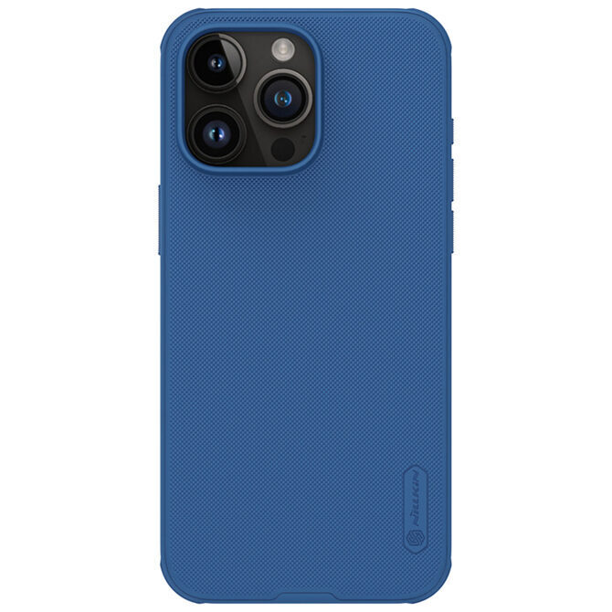 Nillkin Super Frosted Shield Pro Hülle iPhone 15 Pro Max blau