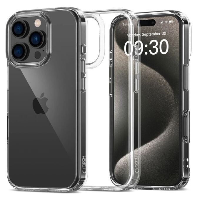 Tech-Protect FlexAir Hybrid Hülle iPhone 16 Pro Max transparent