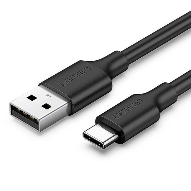 Ugreen Ladekabel 3A USB-A auf USB-C 3m schwarz