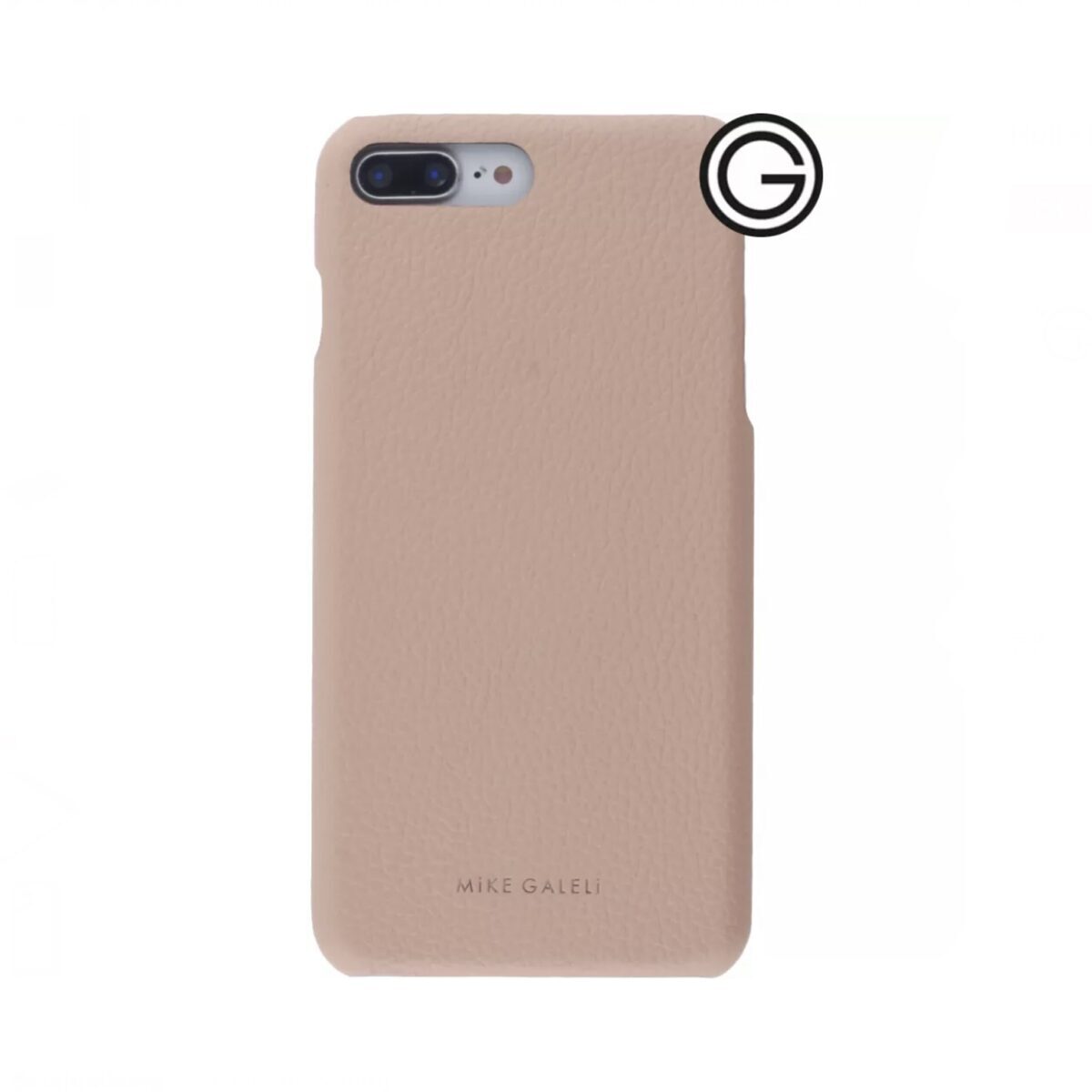 MiKE GALELi LENNY Echtleder Hülle iPhone 7 Plus / 8 Plus beige