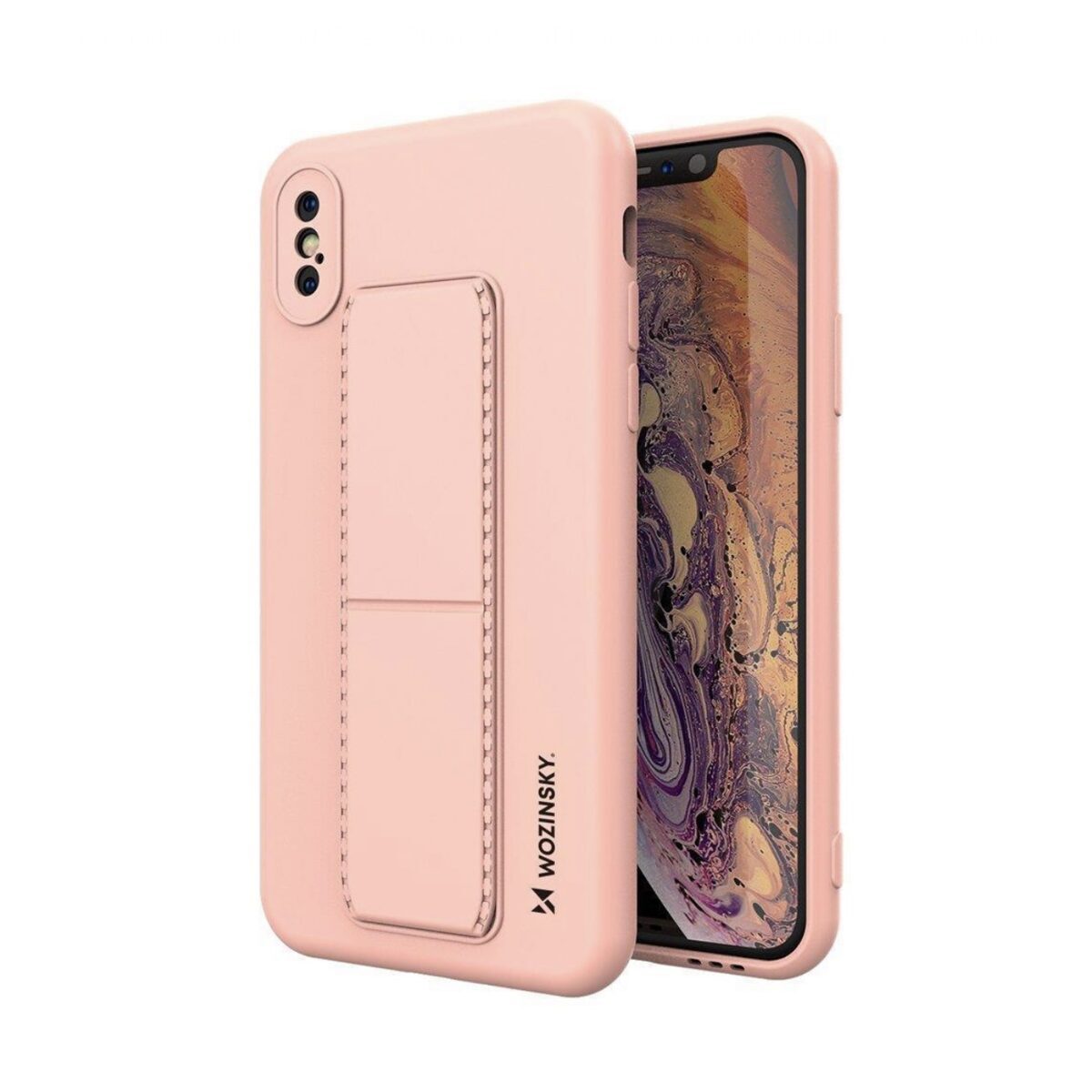 Wozinsky Kickstand Hülle iPhone X / XS rosa