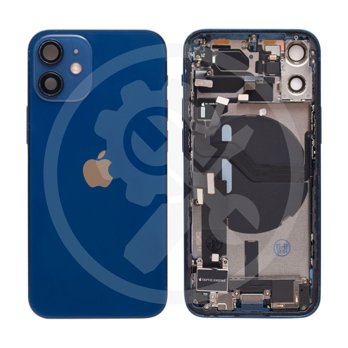 iPhone 12 mini Backcover/Gehäuse (OEM) blau