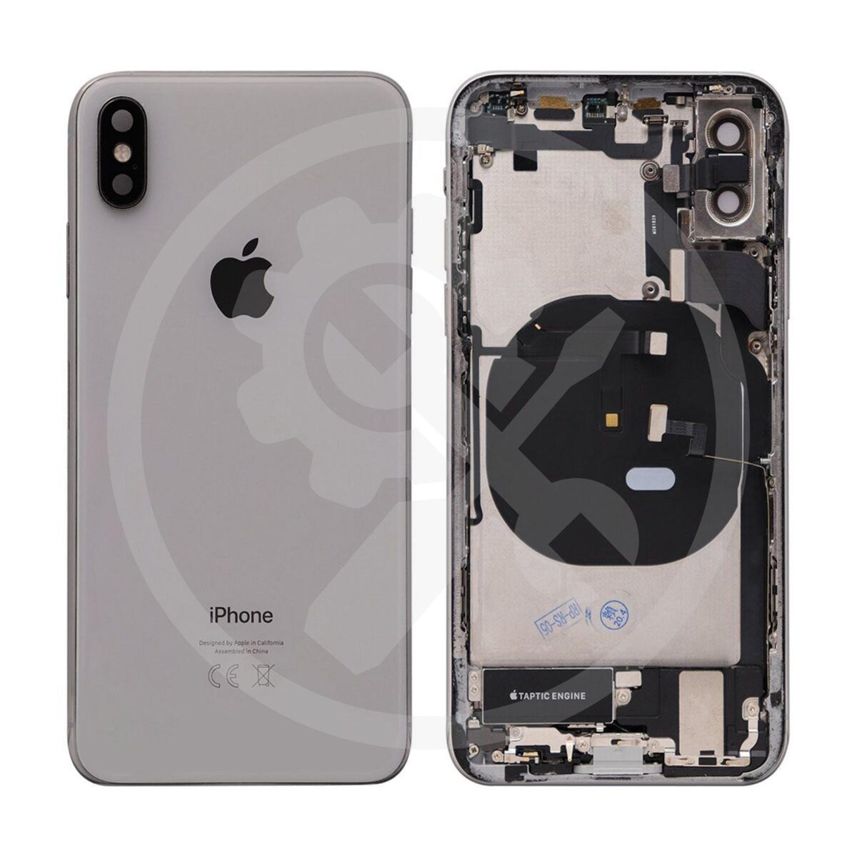 iPhone XS Backcover/Gehäuse (OEM) silber