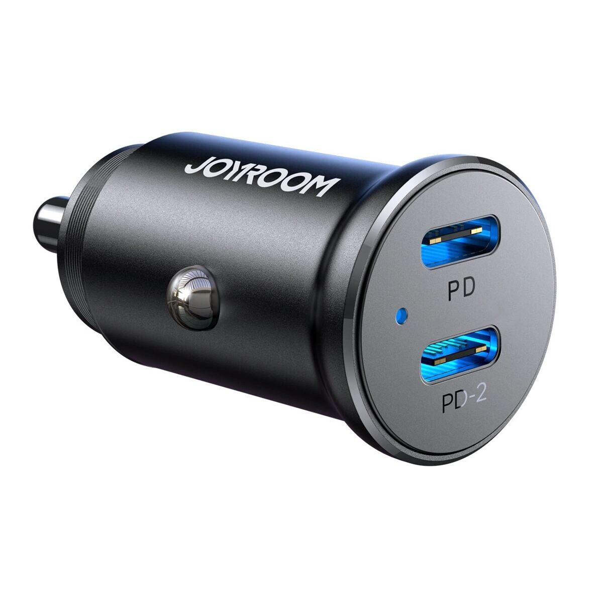 Joyroom Mini Autoladegerät 30W 2 x USB-C schwarz