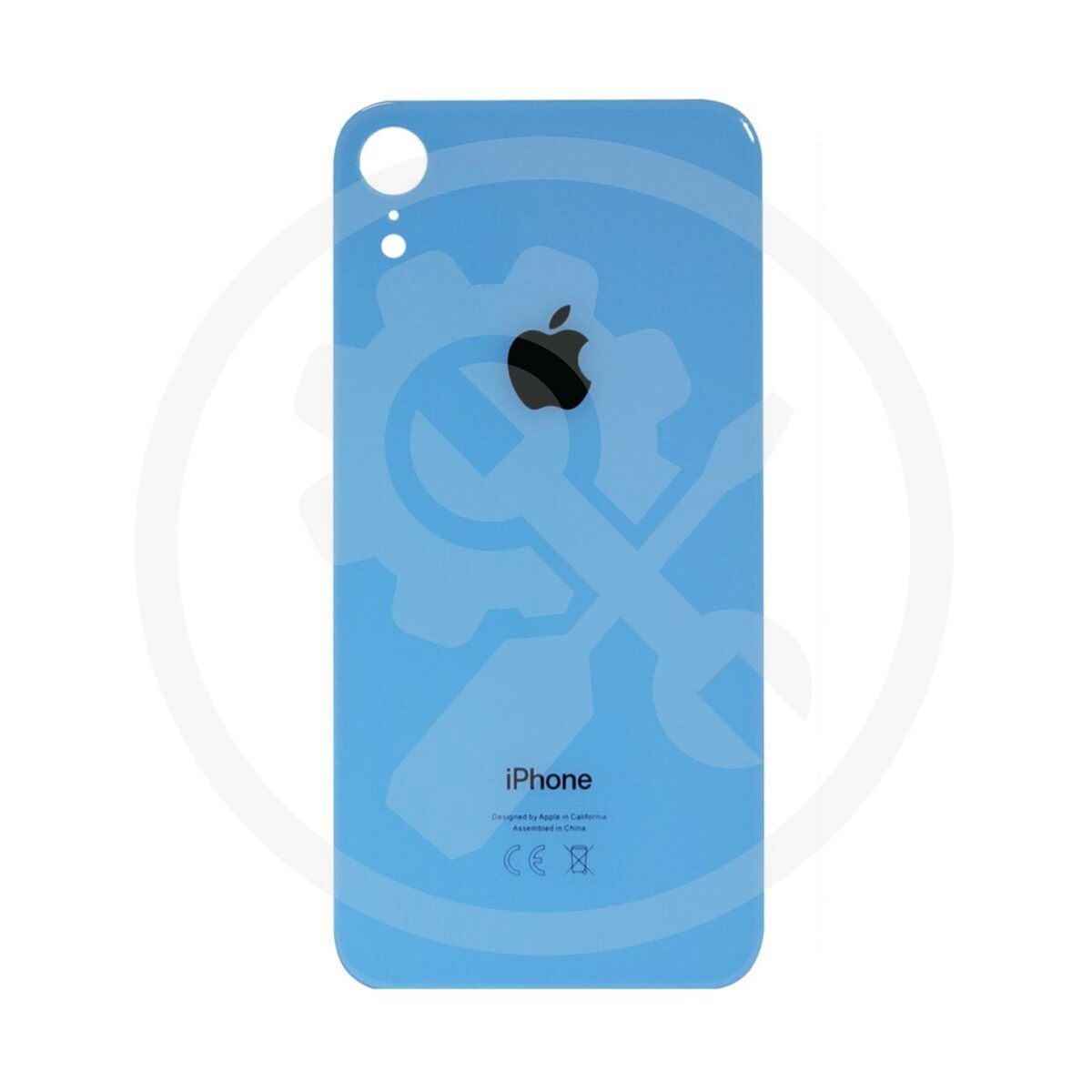 iPhone XR Rückglas (OEM) blau